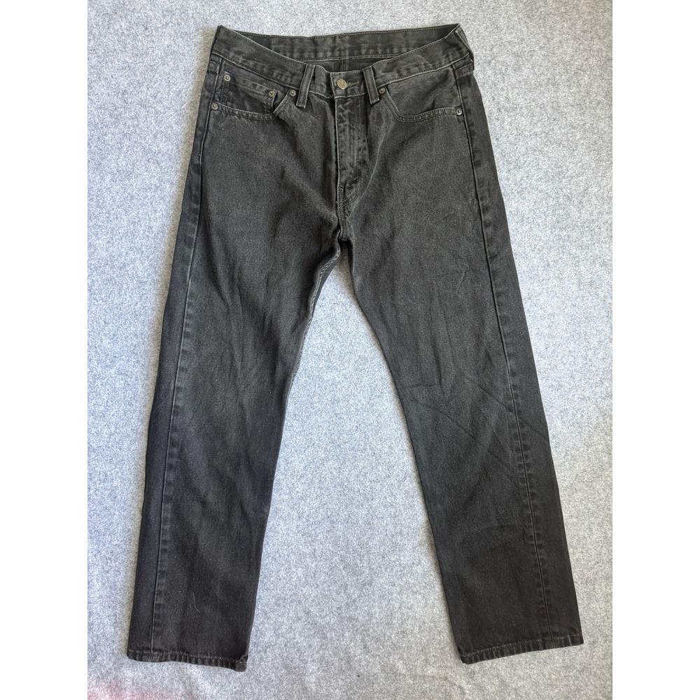 Levi's Mens 501 Straight Leg Jeans 29x28 Faded Black Denim No Size Tag